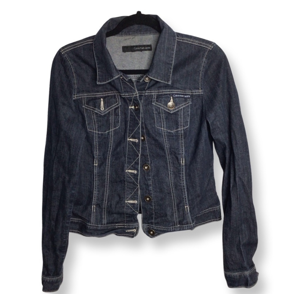Calvin Klein Cropped Jean Jackets